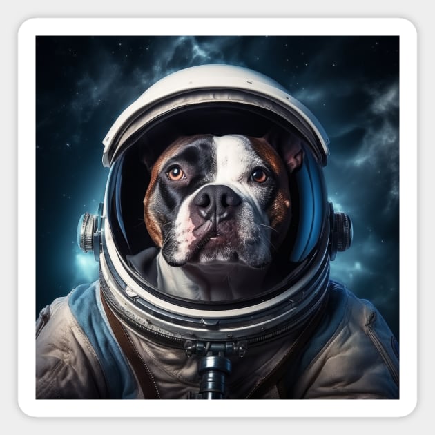 Astro Dog - Staffordshire Bull Terrier Magnet by Merchgard